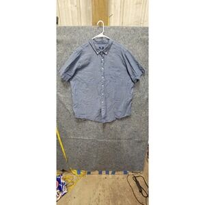 George Men's Classic Fit Blue‎ short Sleeve Shirt Size 2XL